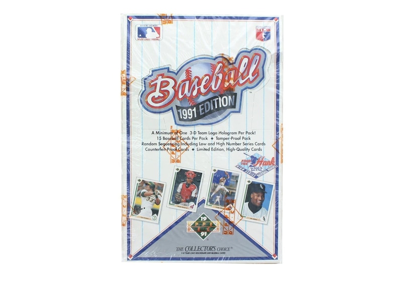 1991 Upper Deck Series 1 Baseball Hobby Box
