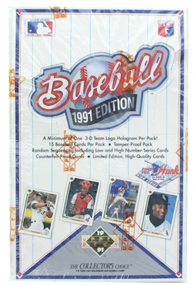 1991 Upper Deck Series 1 Baseball Hobby Box Buy 1991 Upper Deck Series 1 Baseball Hobby Box