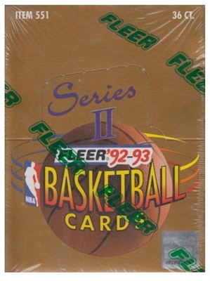 1992-93 Fleer Series 2 Basketball Box Buy 1992-93 Fleer Series 2 Basketball Box