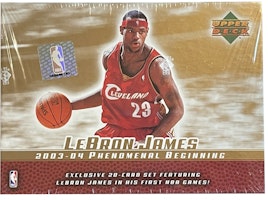 2003-04 Upper Deck Phenomenal Beginning LeBron James Basketball Box Set 2003-04 Upper Deck Phenomenal Beginning LeBron James Basketball Box Set