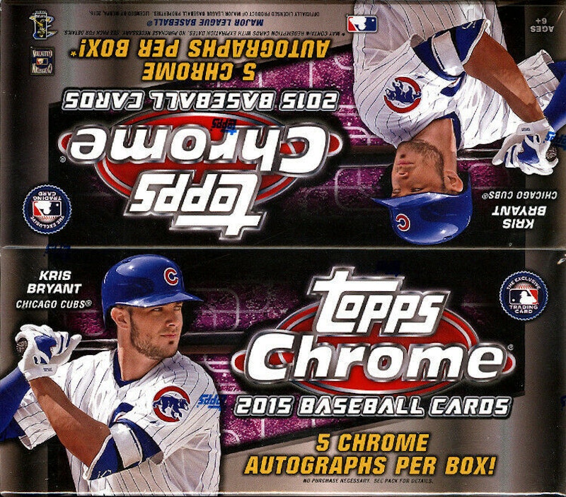 Buy 2015 Topps Chrome Baseball Jumbo Box