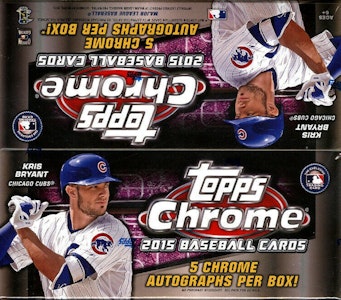 2015 Topps Chrome Baseball Box Jumbo Buy 2015 Topps Chrome Baseball Box Jumbo