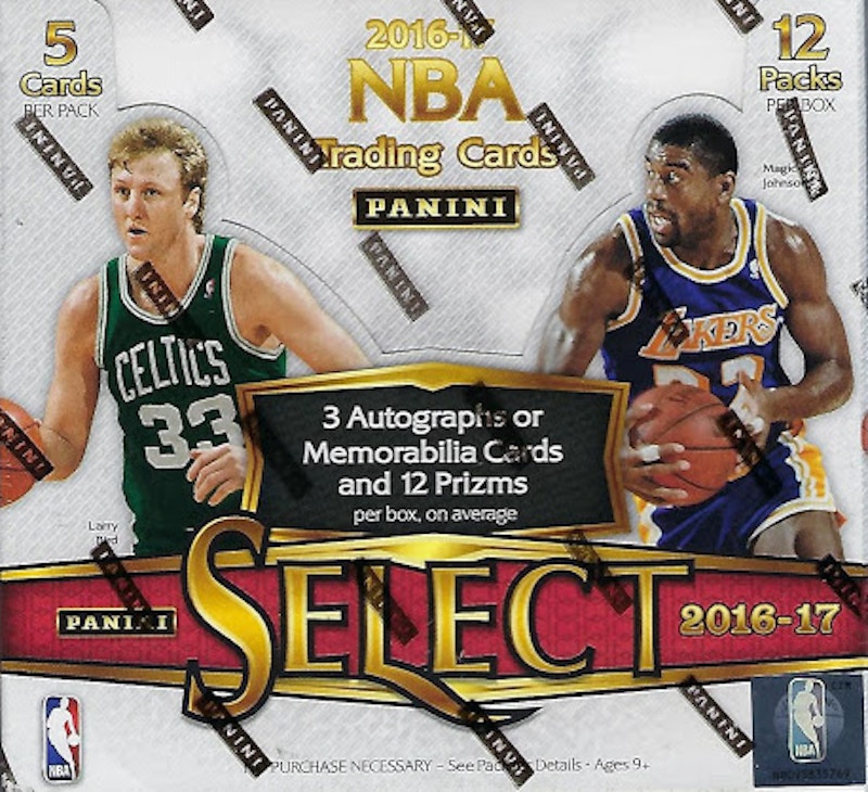 2016-17 Panini Select Basketball Hobby Box
