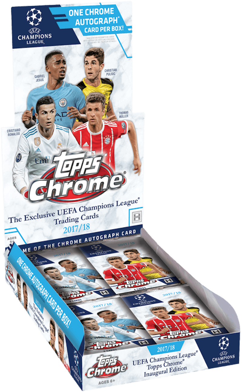 2017-18 Topps Chrome UEFA Champions League Soccer Hobby Box