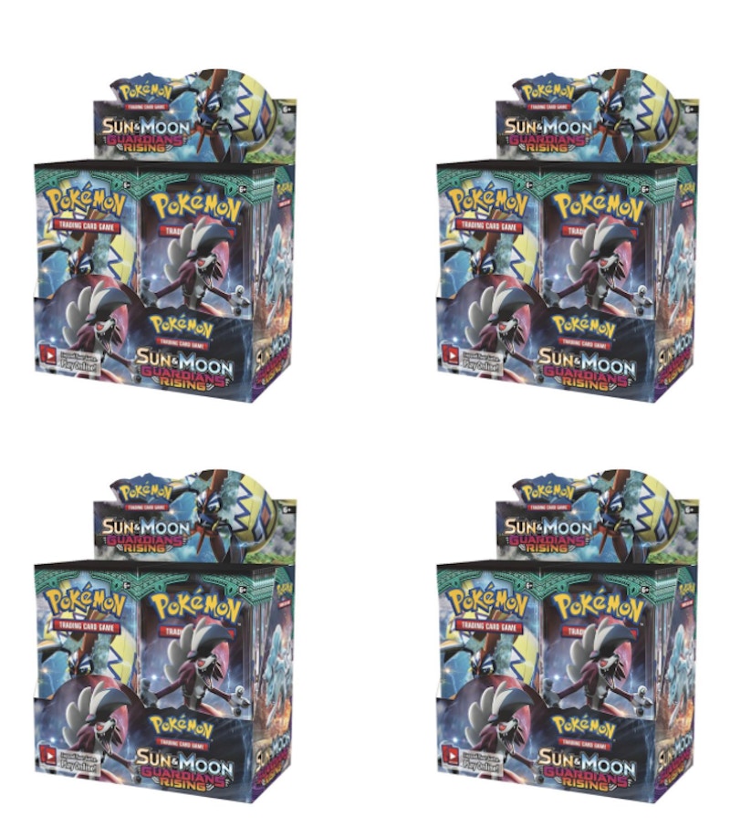 2017 Pokemon Sun & Moon Guardians Rising Booster Box 4X Lot