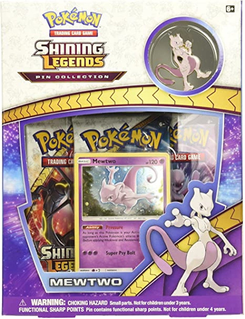 2017 Pokemon TCG Shining Legends Pin Collection Mewtwo