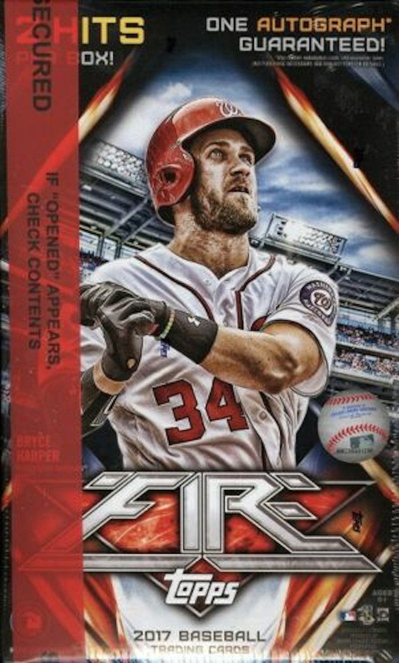 2017 Topps Fire Baseball Hobby Box