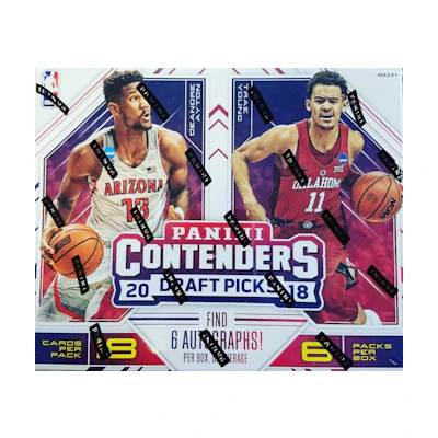 2018-19 Panini Contenders Draft Picks Basketball Hobby Box