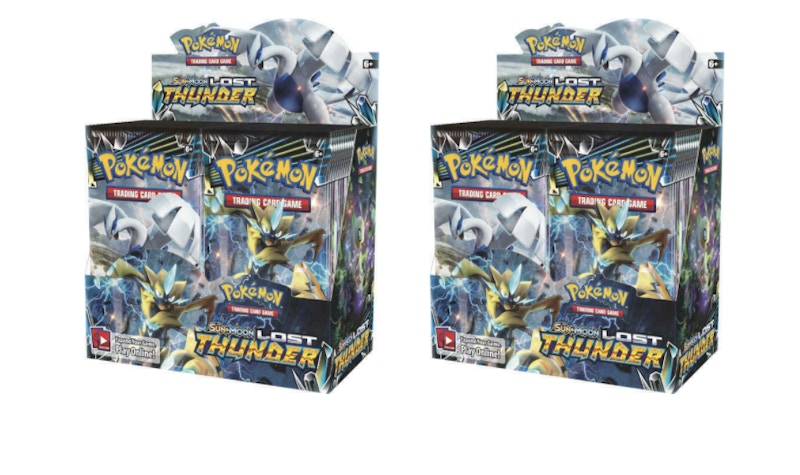 2018 Pokemon Sun & Moon Lost Thunder Booster Box 2X Lot
