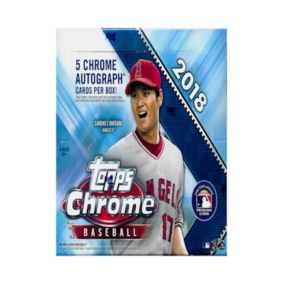 2018 Topps Chrome Baseball Jumbo Box