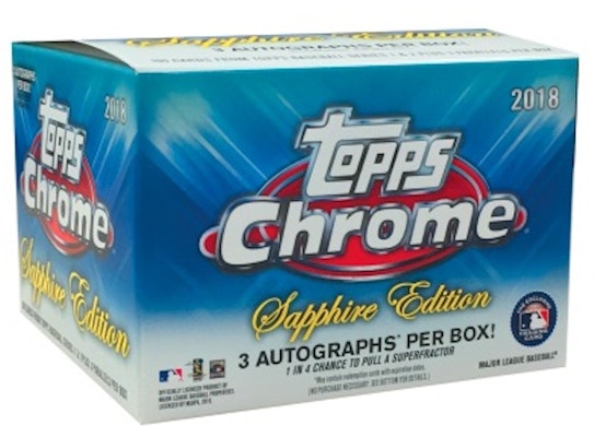 Caja Edición Zafiro 2018 Topps Chrome Baseball Buy Caja Edición Zafiro 2018 Topps Chrome Baseball