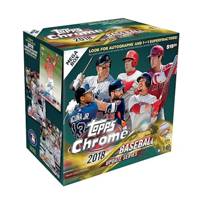 2018 Topps Chrome Update Series Baseball Mega Box