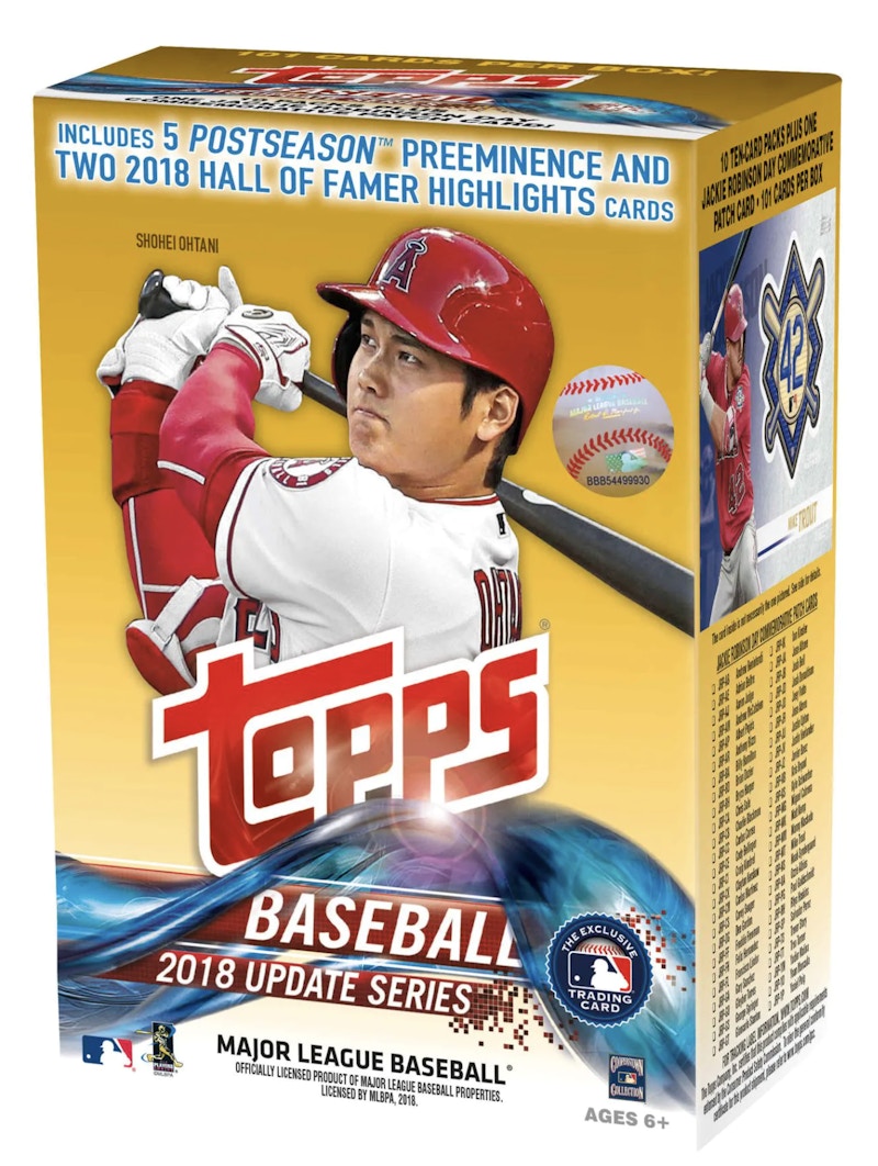 2018 Topps Update Baseball Blaster Box