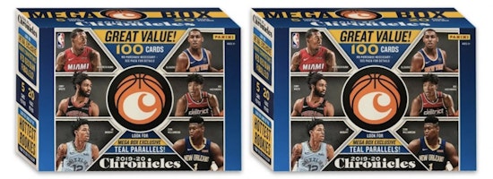 2019-20 Panini Chronicles Basketball 100 ct. Mega Box 2x Lot 2019-20 Panini Chronicles Basketball 100 ct. Mega Box 2x Lot