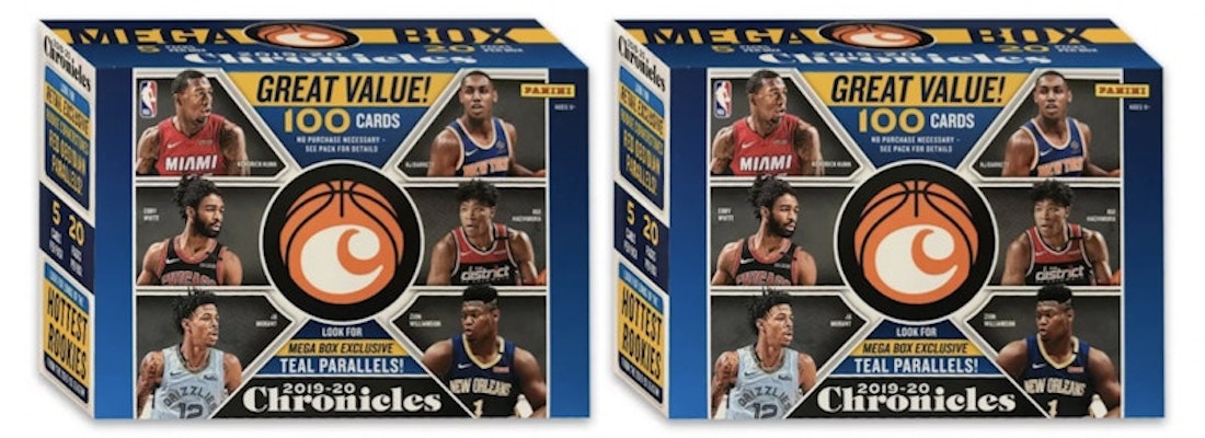 2019-20 Panini Chronicles Basketball 100 ct. Mega Box 2x Lot Buy 2019-20 Panini Chronicles Basketball 100 ct. Mega Box 2x Lot