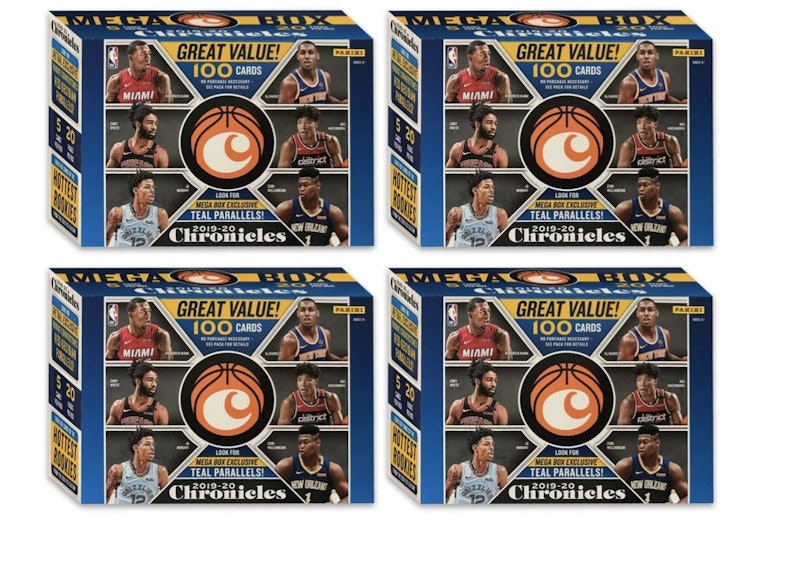 2019-20-panini-chronicles-basketball-100-ct-mega-box-4x-lot