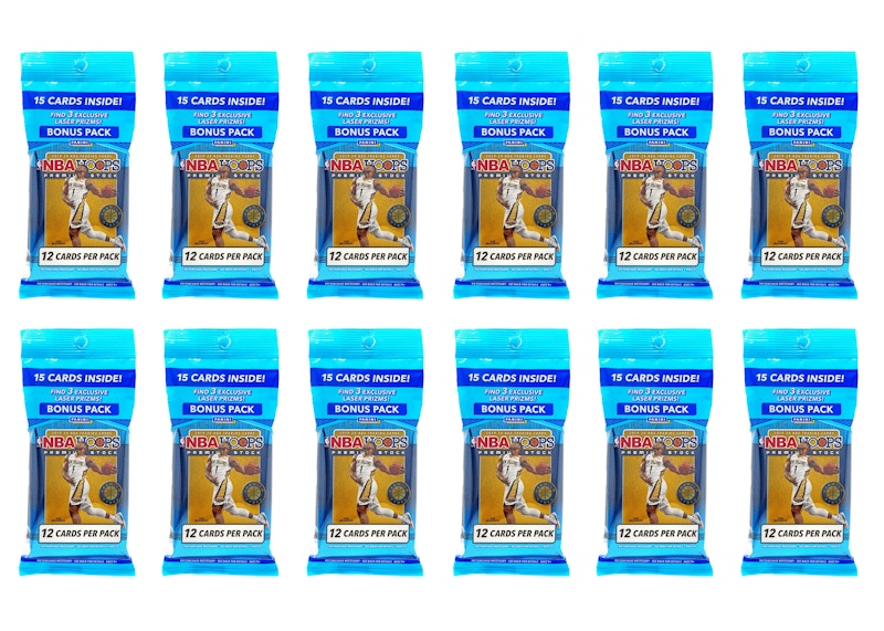 2019-20 Panini Hoops Premium Stock Basketball Cello Pack 12x Lot