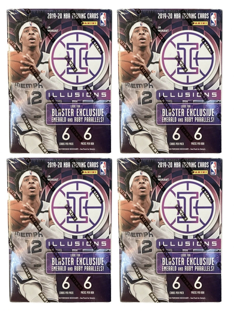 2019-20 Panini Illusions Basketball Blaster Box 4x Lot