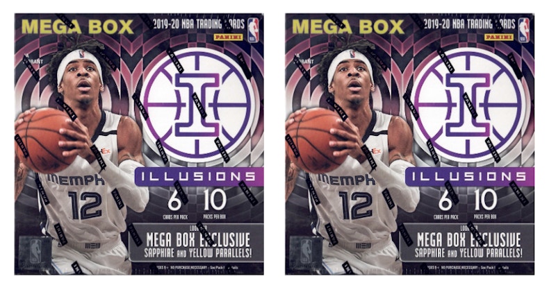 2019-20 Panini Illusions Basketball Mega Box 2x Lot