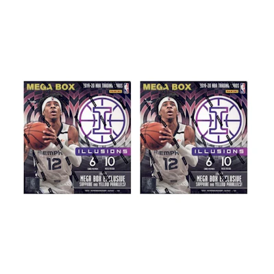2019-20 Panini Illusions Basketball Mega Box 2x Lot