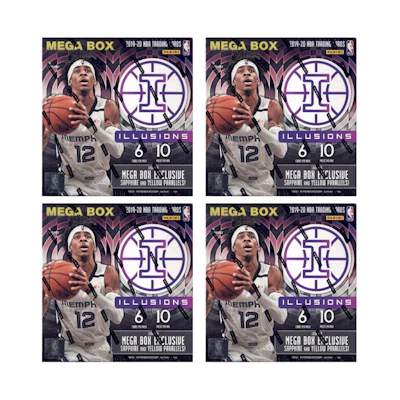 2019-20 Panini Illusions Basketball Mega Box 4x Lot