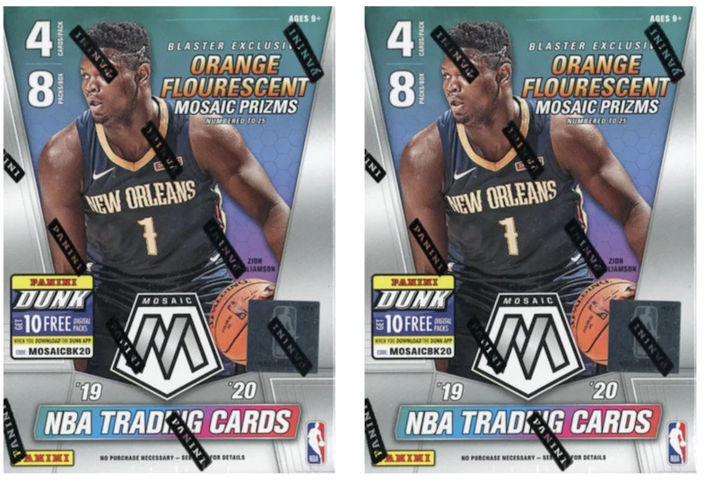 2019-20-panini-mosaic-basketball-blaster-box-2x-lot