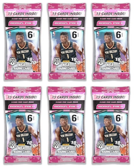 2019-20-panini-mosaic-basketball-cello-pack-6x-lot