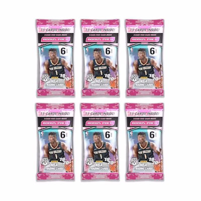 2019-20 Panini Mosaic Basketball Cello Pack 6x Lot