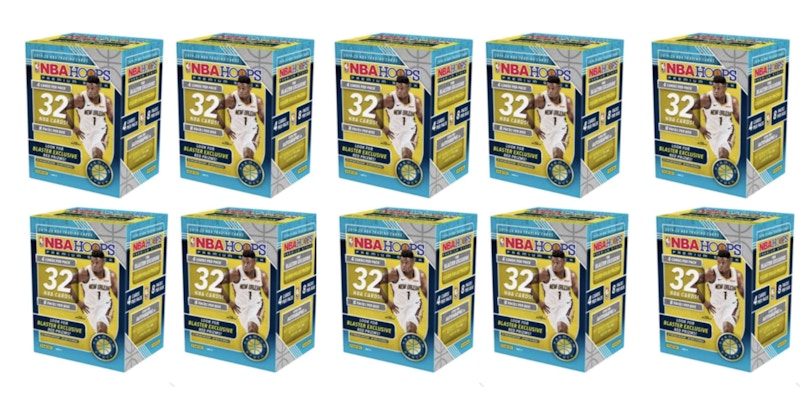 2019-20 Panini NBA Hoops Premium Stock Basketball Blaster Box 32 ct. Red Prizms 10x Lot (red or blue box)