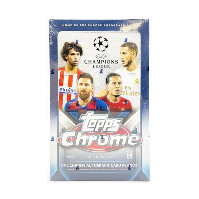 2019-20 Topps Chrome UEFA Champions League Soccer Hobby Box