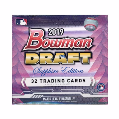 2019 Bowman Draft Baseball Sapphire Edition Box