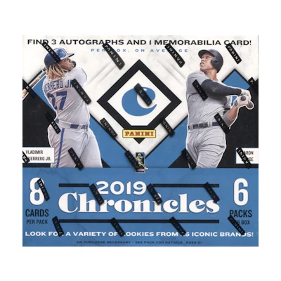 2019 Panini Chronicles Baseball Hobby Box