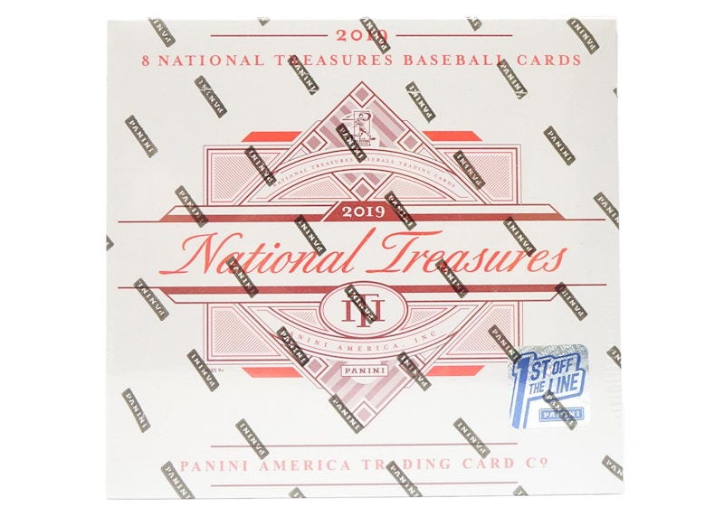2019 Panini National Treasures Baseball 1st Off The Line Box