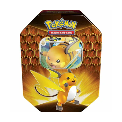 2019 Pokemon Hidden Fates Raichu Tin