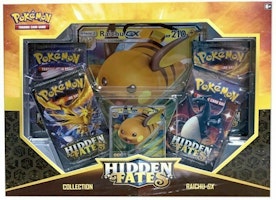 2019 Pokemon Sun & Moon 11.5 Hidden Fates GX Box Raichu GX 2019 Pokemon Sun & Moon 11.5 Hidden Fates GX Box Raichu GX