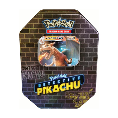 2019 Poké TCG Detective Pikachu Tin Charizard GX