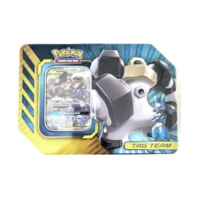 2019 Pokemon TCG Power Partnership Tin Lucario & Melmetal GX