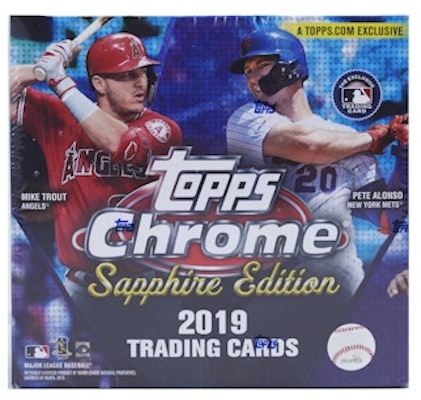2019 Topps Chrome Baseball Sapphire Edition Box Buy 2019 Topps Chrome Baseball Sapphire Edition Box