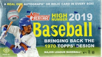 2019 Topps Heritage High Number Baseball Hobby Box 2019 Topps Heritage High Number Baseball Hobby Box