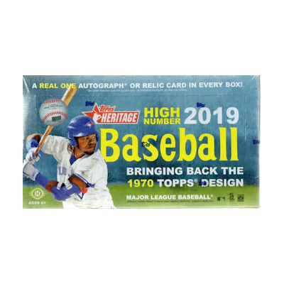 2019 Topps Heritage High Number Baseball Hobby Box