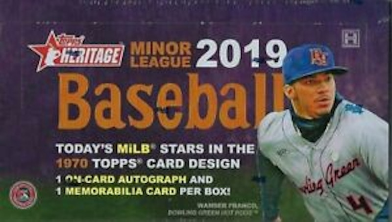 2019 Topps Heritage Minor League Baseball Hobby Box