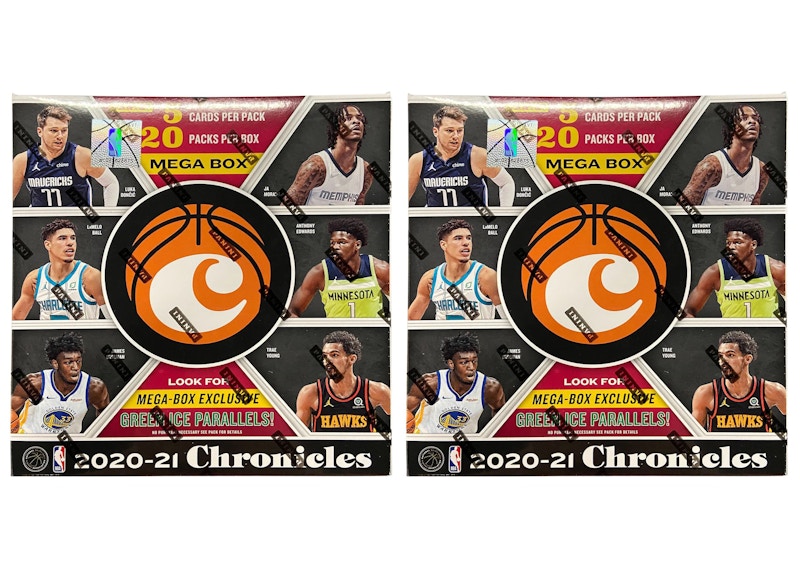 2020-21 Panini Chronicles Basketball Fanatics Exclusive Mega Box (Green Ice Parallels) 2x Lot