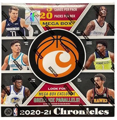 2020-21 Panini Chronicles Basketball Fanatics Exclusive Mega Box (Green Ice Parallels) Buy 2020-21 Panini Chronicles Basketball Fanatics Exclusive Mega Box (Green Ice Parallels)
