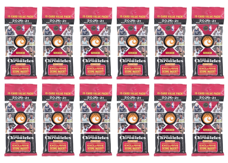 2020-21 Panini Chronicles Basketball Fat Pack 12x lot