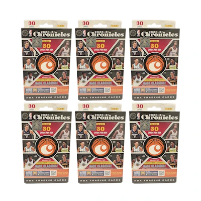 2020-21 Panini Chronicles Basketball Hanger Box 6x Lot