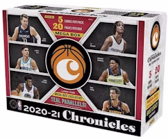 2020-21 Panini Chronicles Basketball Mega Box (Teal Parallels) 2020-21 Panini Chronicles Basketball Mega Box (Teal Parallels)