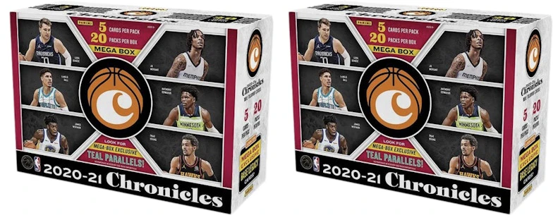 2020-21-panini-chronicles-basketball-mega-box-teal-parallels-2x-lot