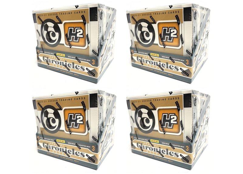 2020-21 Panini Chronicles Soccer H2 Hybrid Box 4x Lot