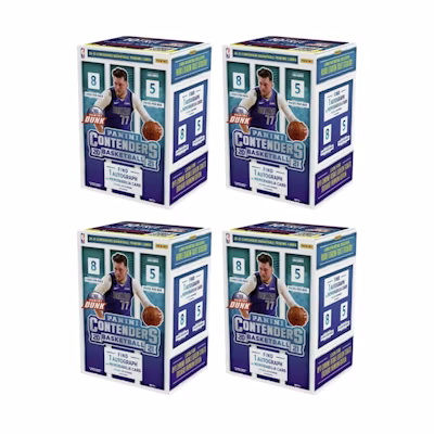 2020-21 Panini Contenders Basketball Blaster Box 4x Lot
