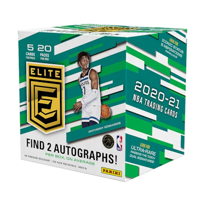 2020-21 Panini Donruss Elite Basketball Hobby Box